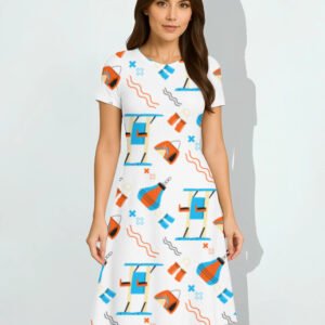 AOP A line Dress