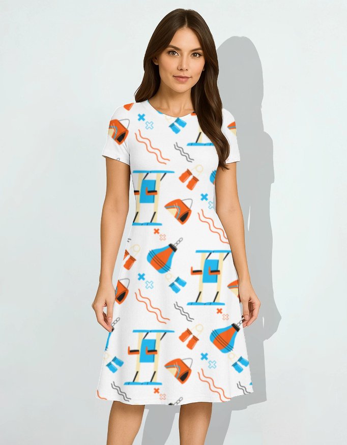 AOP A line Dress